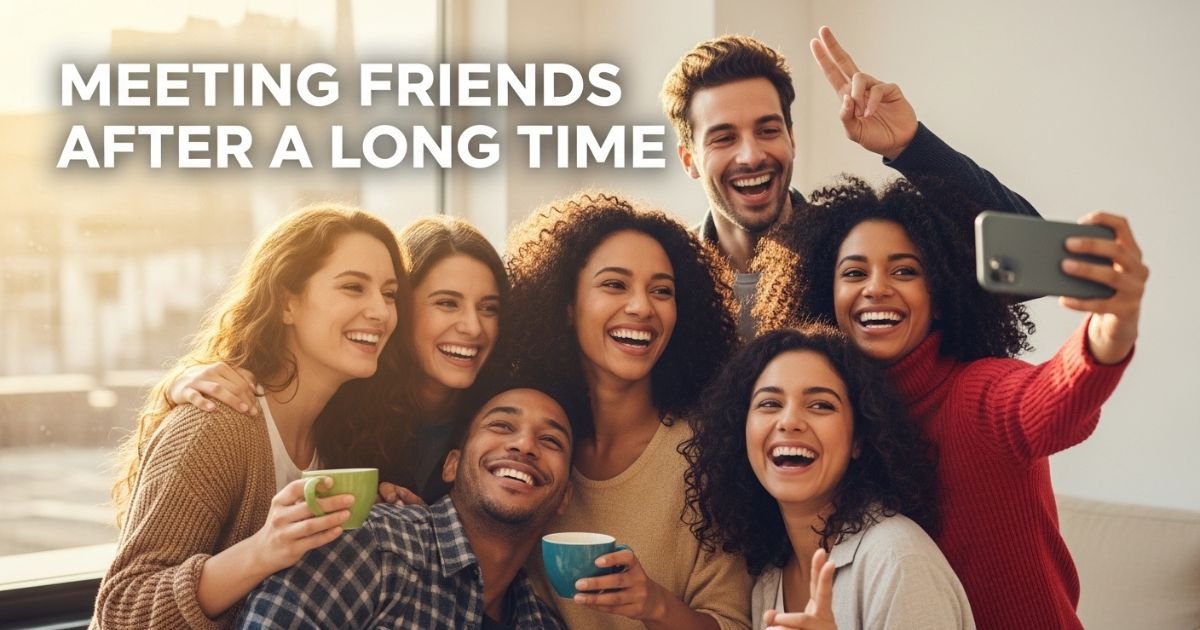 570+ Meeting Friends After a Long Time Captions (Funny & Emotional)