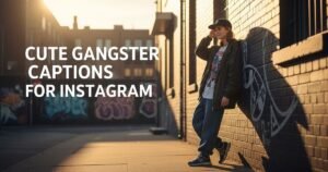 Cute Gangster Captions for Instagram