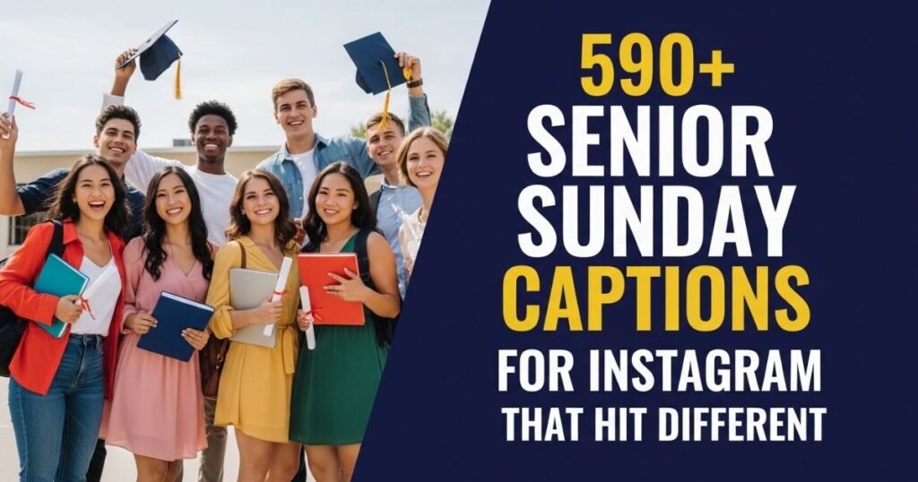 590+ Senior Sunday Captions for Instagram That Hit Different