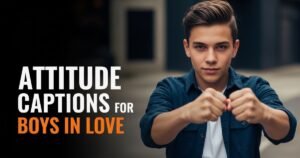 Attitude Captions for Boys in Love