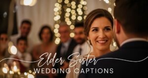 Elder Sister Wedding Captions