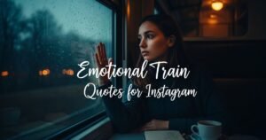 Emotional Train Quotes for Instagram