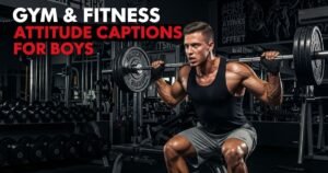 Gym & Fitness Attitude Captions for Boys