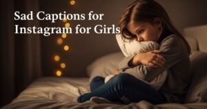 Sad Captions for Instagram for Girls