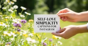 Self-Love Simplicity Captions for Instagram