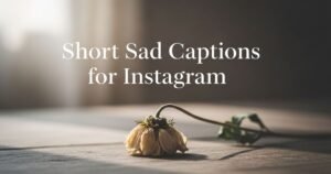 Short Sad Captions for Instagram
