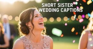Short Sister Wedding Captions