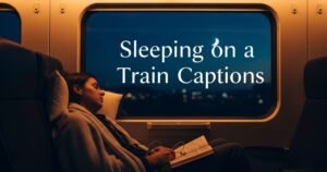 Sleeping on a Train Captions