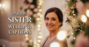 Unique Sister Wedding Captions