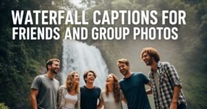 Waterfall Captions for Friends and Group Photos