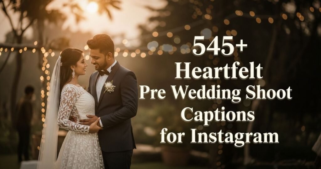 Pre Wedding Shoot Captions for Instagram