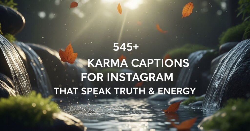545+ Karma Captions for Instagram That Speak Truth & Energy