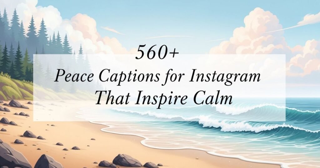 560+ Peace Captions for Instagram That Inspire Calm