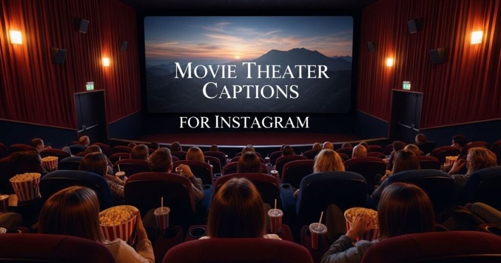 580+ Movie Theater Captions for Instagram That Spark Emotion