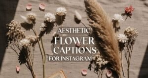 Aesthetic Flower Captions for Instagram