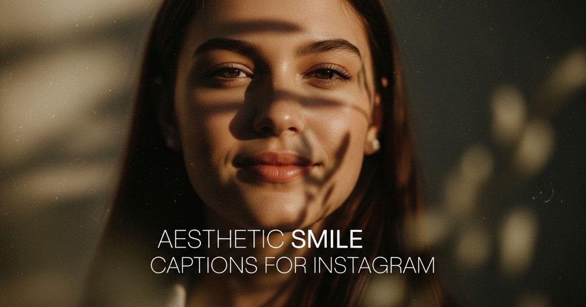 Aesthetic Smile Captions for Instagram