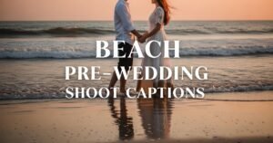 Beach Pre-Wedding Shoot Captions