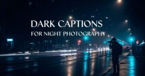 Dark Captions for Night Photography