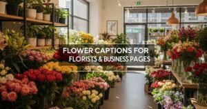 Flower Captions for Florists & Business Pages