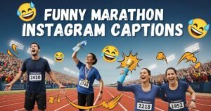 Funny Marathon Instagram Captions