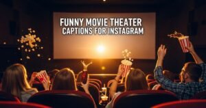 Funny Movie Theater Captions for Instagram