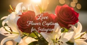 Love Flower Captions for Instagram