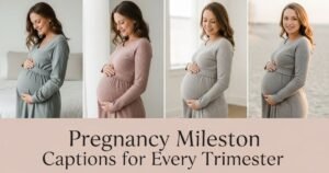 Pregnancy Milestone Captions for Every Trimester