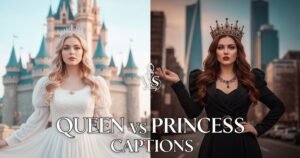 Queen vs Princess Captions