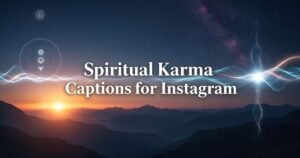 Spiritual Karma Captions for Instagram