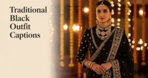 Traditional Black Outfit Captions