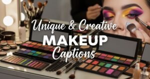 Unique & Creative Makeup Captions
