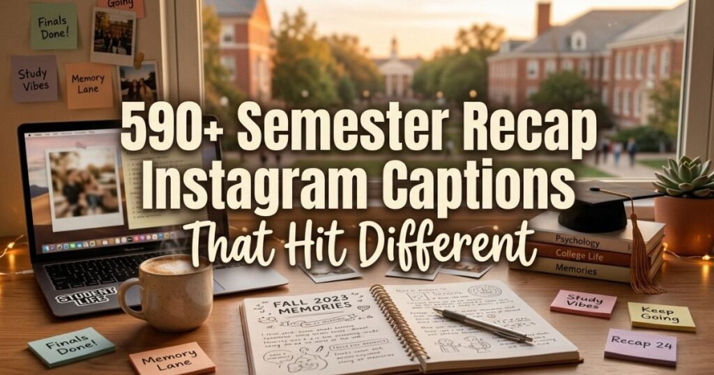 590+ Semester Recap Instagram Captions That Hit Different