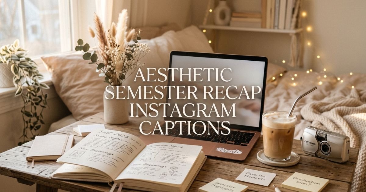 Aesthetic Semester Recap Instagram Captions