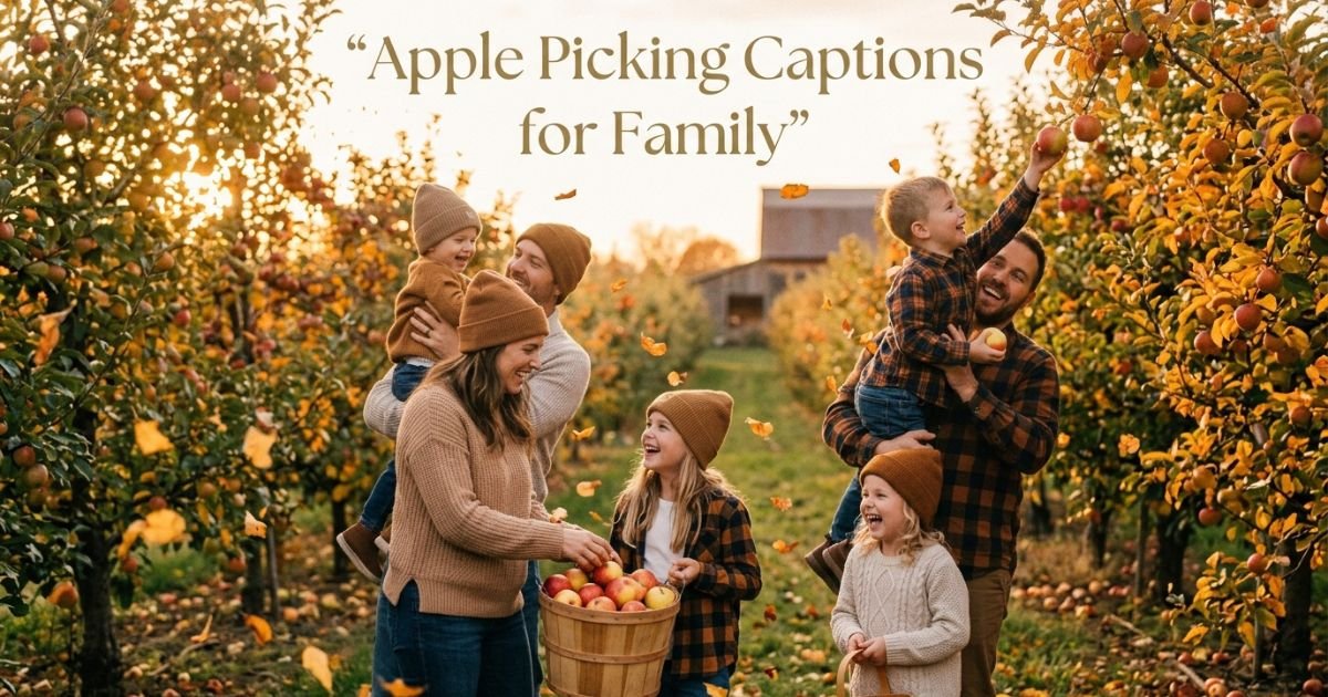 Apple Picking Captions for Family