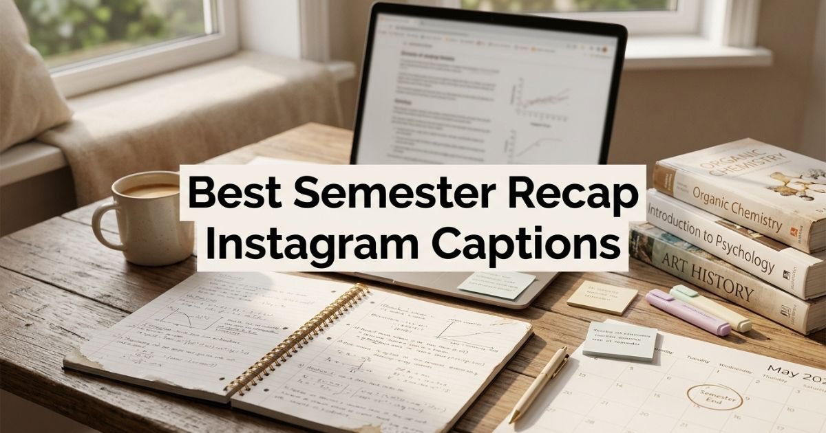 Best Semester Recap Instagram Captions