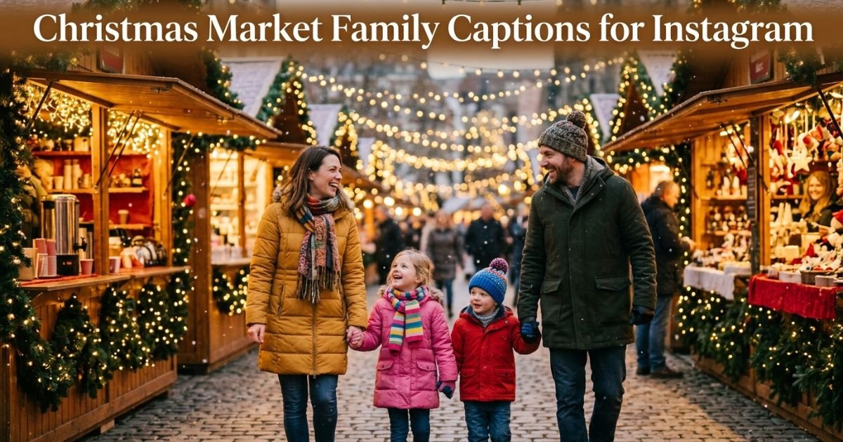 Christmas Market Family Captions for Instagram