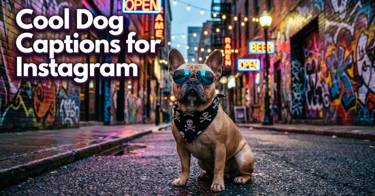 Cool Dog Captions for Instagram