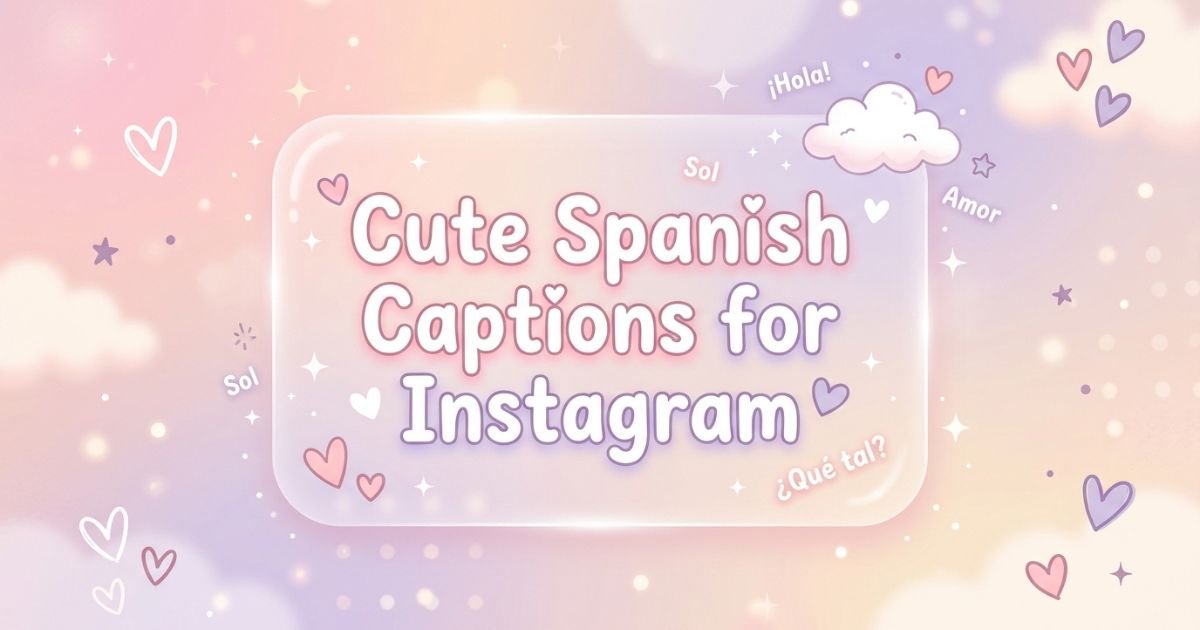 Cute Spanish Captions for Instagram