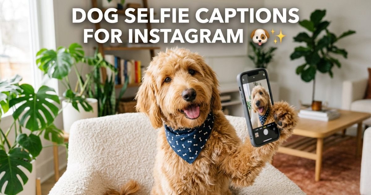 Dog Selfie Captions for Instagram