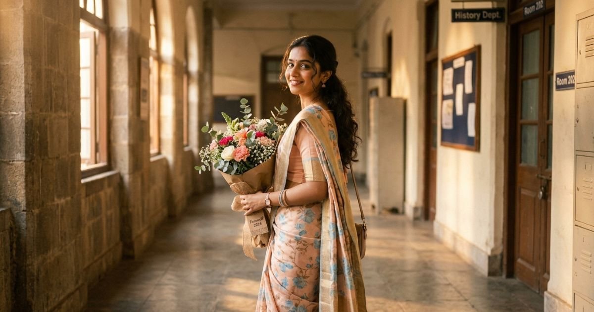 Farewell Saree Day Captions