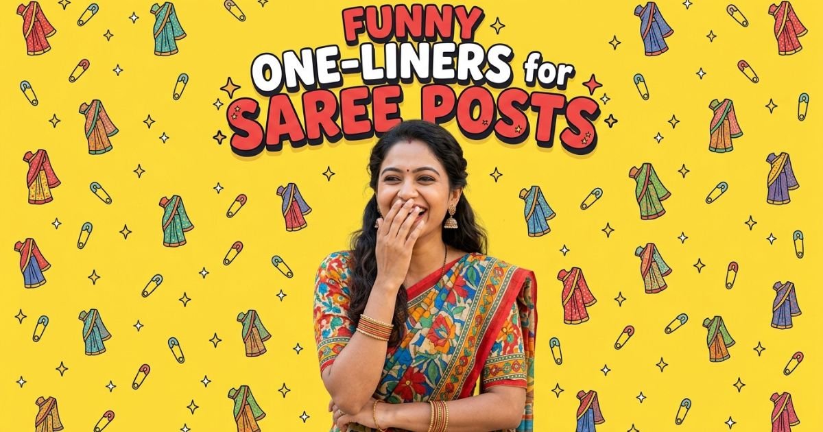 Funny One-Liners for Saree Posts