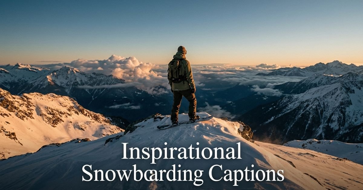 Inspirational Snowboarding Captions