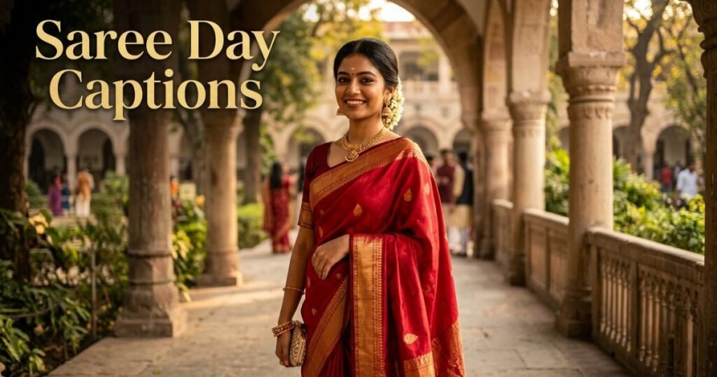 Perfect Saree Day Captions Every College Girl Needs (2026)