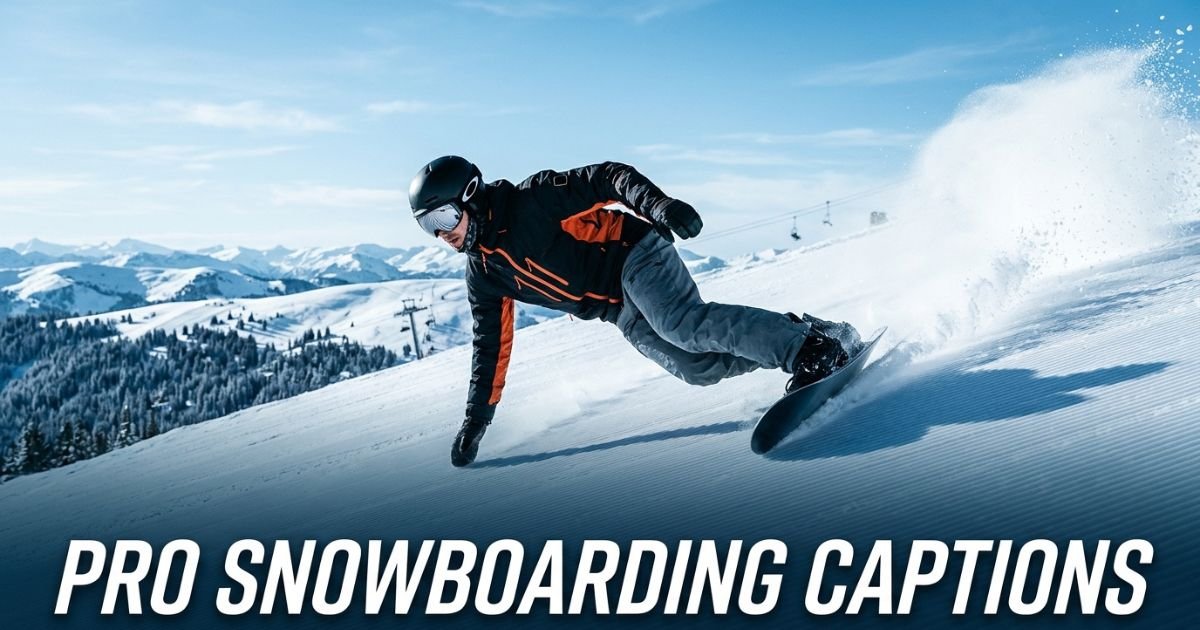Pro Snowboarding Captions