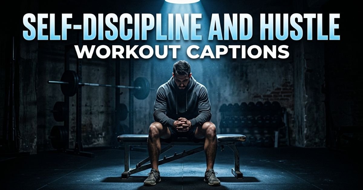 Self-Discipline and Hustle Workout Captions