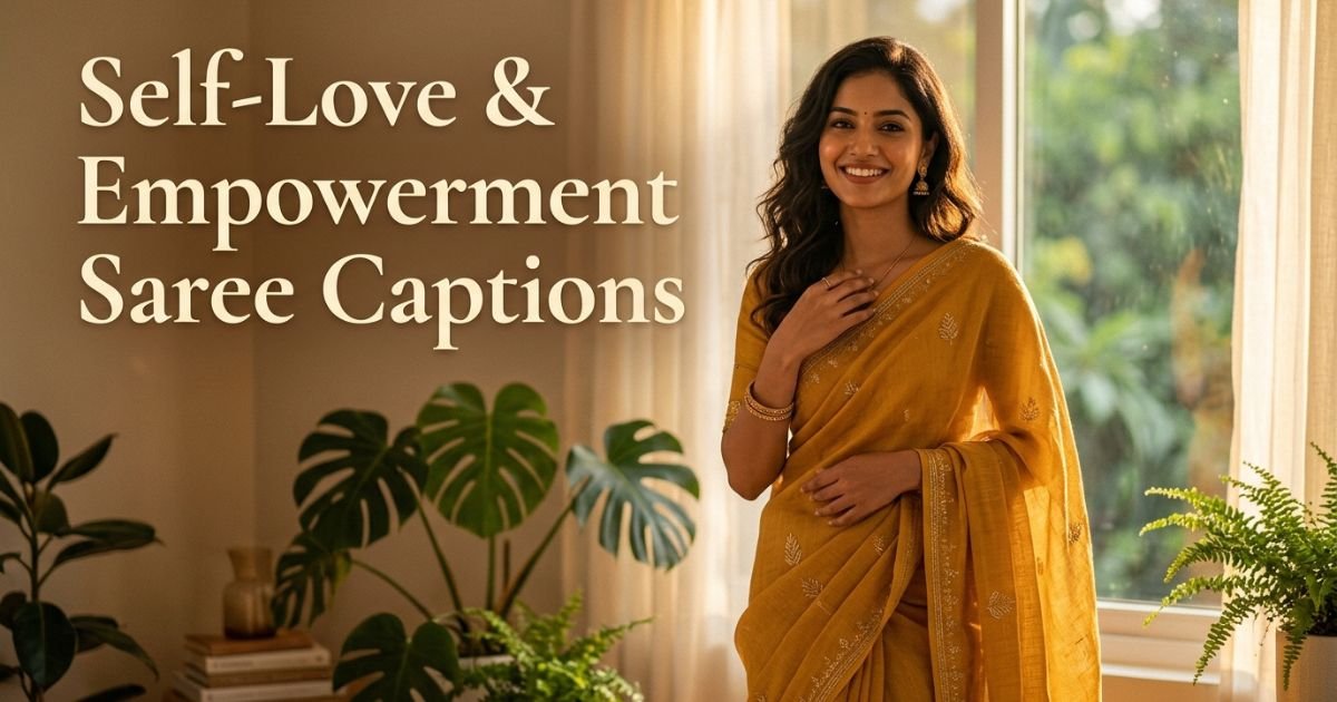 Self-Love & Empowerment Saree Captions