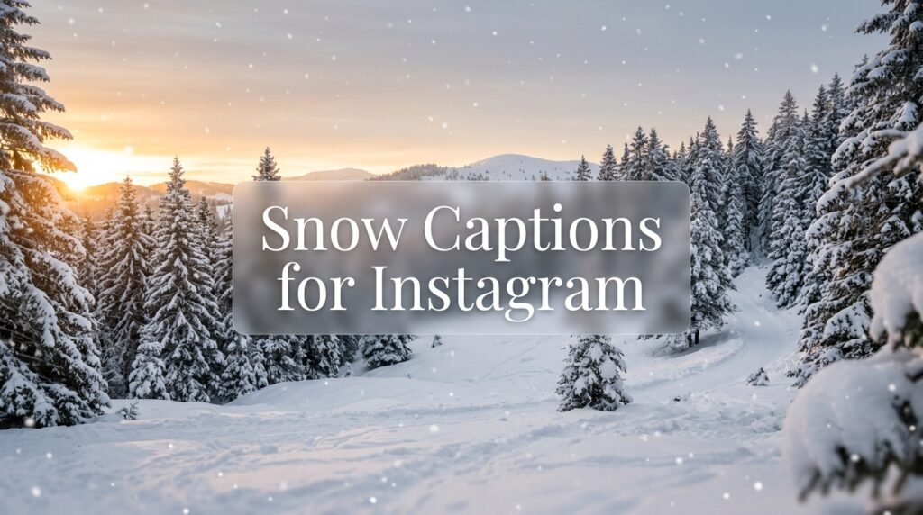 Snow Captions for Instagram That Melt Hearts