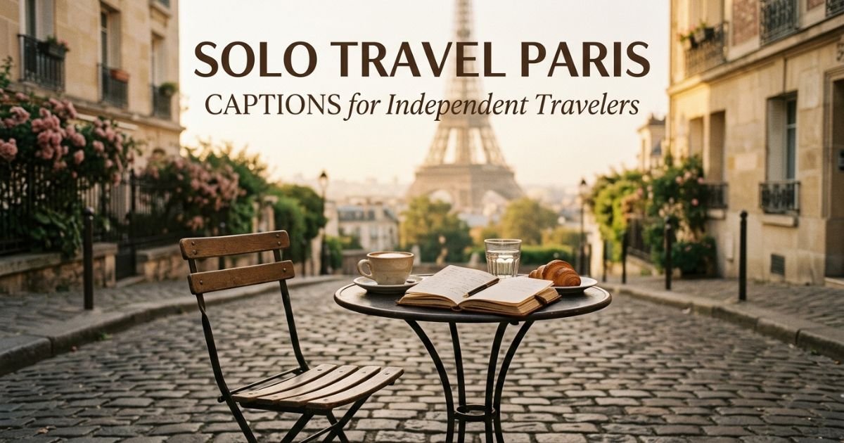 Solo Travel Paris Captions for Independent Travelers