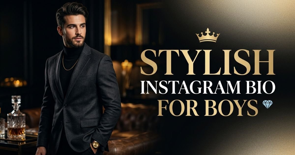 Stylish Instagram Bio for Boys