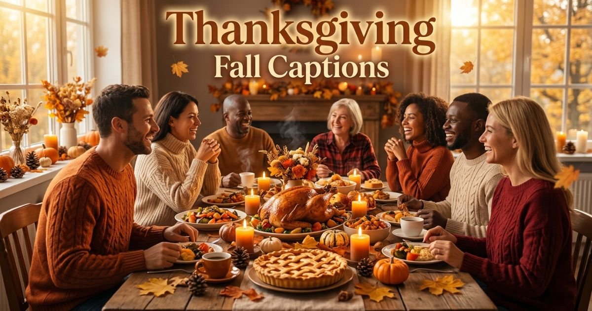 Thanksgiving Fall Captions